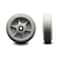 Service Caster SCC-8" Thermoplastic Rubber Flat Tread Wheel Only w/Ball Bearing-600 lbs Cpty SCC-TPRBF820 - alternate 3